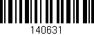 Código de barras (EAN, GTIN, SKU, ISBN): '140631'