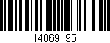 Código de barras (EAN, GTIN, SKU, ISBN): '14069195'