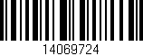 Código de barras (EAN, GTIN, SKU, ISBN): '14069724'