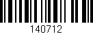 Código de barras (EAN, GTIN, SKU, ISBN): '140712'