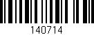 Código de barras (EAN, GTIN, SKU, ISBN): '140714'
