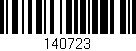 Código de barras (EAN, GTIN, SKU, ISBN): '140723'