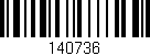 Código de barras (EAN, GTIN, SKU, ISBN): '140736'