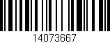 Código de barras (EAN, GTIN, SKU, ISBN): '14073667'