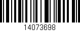 Código de barras (EAN, GTIN, SKU, ISBN): '14073698'