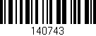 Código de barras (EAN, GTIN, SKU, ISBN): '140743'