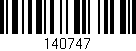 Código de barras (EAN, GTIN, SKU, ISBN): '140747'