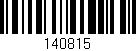 Código de barras (EAN, GTIN, SKU, ISBN): '140815'
