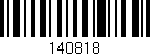 Código de barras (EAN, GTIN, SKU, ISBN): '140818'