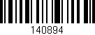 Código de barras (EAN, GTIN, SKU, ISBN): '140894'
