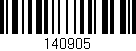 Código de barras (EAN, GTIN, SKU, ISBN): '140905'