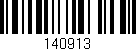Código de barras (EAN, GTIN, SKU, ISBN): '140913'