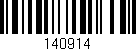 Código de barras (EAN, GTIN, SKU, ISBN): '140914'