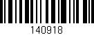 Código de barras (EAN, GTIN, SKU, ISBN): '140918'