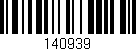 Código de barras (EAN, GTIN, SKU, ISBN): '140939'