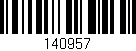 Código de barras (EAN, GTIN, SKU, ISBN): '140957'