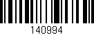 Código de barras (EAN, GTIN, SKU, ISBN): '140994'
