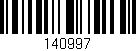 Código de barras (EAN, GTIN, SKU, ISBN): '140997'