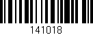 Código de barras (EAN, GTIN, SKU, ISBN): '141018'