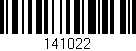Código de barras (EAN, GTIN, SKU, ISBN): '141022'