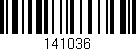 Código de barras (EAN, GTIN, SKU, ISBN): '141036'
