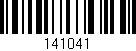 Código de barras (EAN, GTIN, SKU, ISBN): '141041'