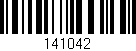 Código de barras (EAN, GTIN, SKU, ISBN): '141042'