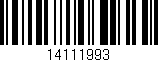 Código de barras (EAN, GTIN, SKU, ISBN): '14111993'