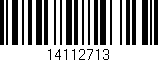 Código de barras (EAN, GTIN, SKU, ISBN): '14112713'