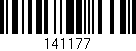 Código de barras (EAN, GTIN, SKU, ISBN): '141177'