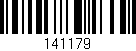 Código de barras (EAN, GTIN, SKU, ISBN): '141179'