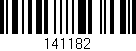 Código de barras (EAN, GTIN, SKU, ISBN): '141182'