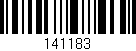 Código de barras (EAN, GTIN, SKU, ISBN): '141183'