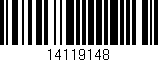 Código de barras (EAN, GTIN, SKU, ISBN): '14119148'