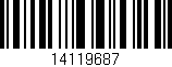 Código de barras (EAN, GTIN, SKU, ISBN): '14119687'