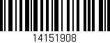 Código de barras (EAN, GTIN, SKU, ISBN): '14151908'
