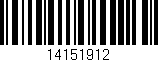 Código de barras (EAN, GTIN, SKU, ISBN): '14151912'