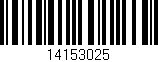 Código de barras (EAN, GTIN, SKU, ISBN): '14153025'