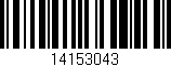Código de barras (EAN, GTIN, SKU, ISBN): '14153043'
