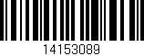 Código de barras (EAN, GTIN, SKU, ISBN): '14153089'