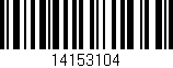 Código de barras (EAN, GTIN, SKU, ISBN): '14153104'