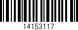 Código de barras (EAN, GTIN, SKU, ISBN): '14153117'
