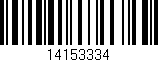Código de barras (EAN, GTIN, SKU, ISBN): '14153334'