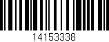 Código de barras (EAN, GTIN, SKU, ISBN): '14153338'