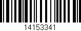 Código de barras (EAN, GTIN, SKU, ISBN): '14153341'