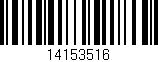 Código de barras (EAN, GTIN, SKU, ISBN): '14153516'