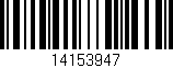 Código de barras (EAN, GTIN, SKU, ISBN): '14153947'