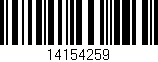 Código de barras (EAN, GTIN, SKU, ISBN): '14154259'