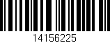 Código de barras (EAN, GTIN, SKU, ISBN): '14156225'