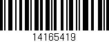 Código de barras (EAN, GTIN, SKU, ISBN): '14165419'